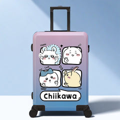 可愛いキャラ ゆるかわ キャリーケース 学生向け TSAロック、ドリンクホルダー付き 旅行用 ユニセックス キャリーバッグ
