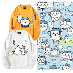 可愛いキャラ ゆるかわ トップス 大変な一日 ユニセックス 長袖 スウェット