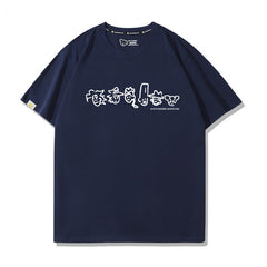 スタンド使い イラスト トップス ラインアート風キャラ  ユニセックス 半袖 Ｔシャツ