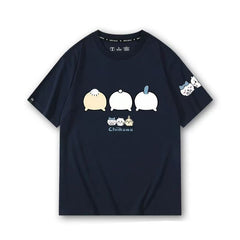 可愛いキャラ ゆるかわ トップス お尻を振る ユニセックス 半袖Ｔシャツ