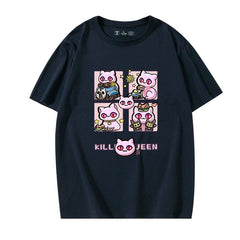 JOJOシリーズ トップス Killer Queen ネコ爆弾 ユニセックス 半袖Ｔシャツ