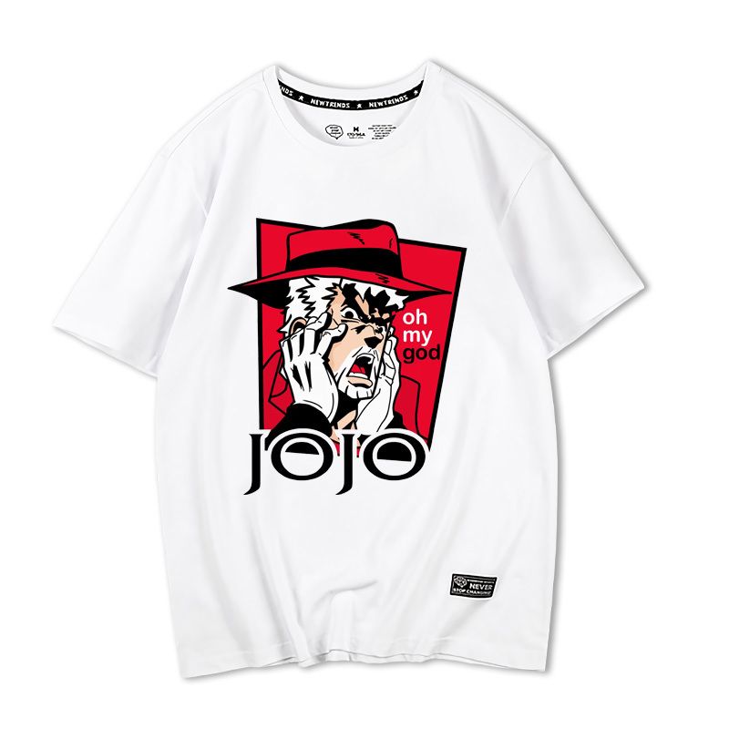 JOJOシリーズ トップス ジョセフ oh my god 驚き顔 半袖Ｔシャツ