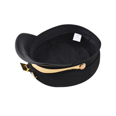 スタンド使い 帽子 スタンド感 ユニセックス ゴールド装飾 チェーン風 ミリタリーキャップ