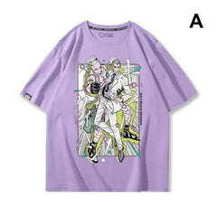 スタンド使い イラスト トップス スタンド展開デザイン  ユニセックス 半袖 Ｔシャツ その1