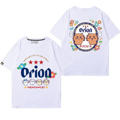 可愛いキャラ ゆるかわ トップス  オリオンビール ユニセックス 半袖Ｔシャツ