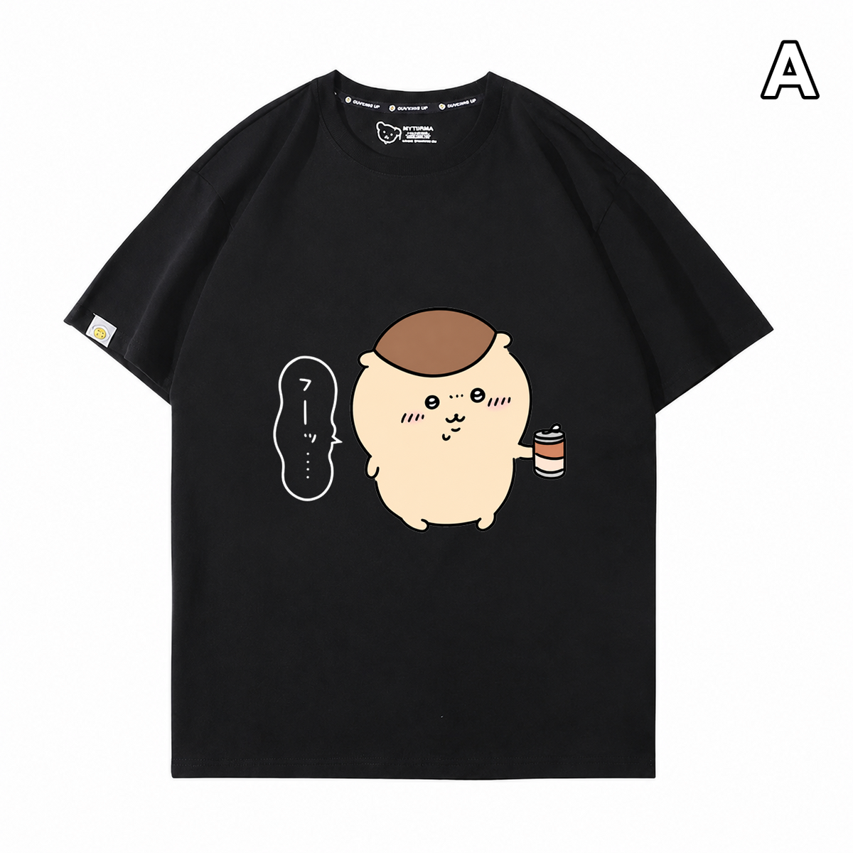 可愛いキャラ ゆるかわ トップス ごくごくまんじゅう ユニセックス 半袖Ｔシャツ
