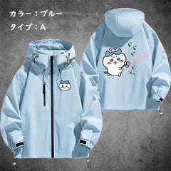 可愛いキャラ ゆるかわ ジャケット マジック&討伐 ユニセックス プリント カジュアル アウター