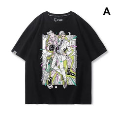 スタンド使い イラスト トップス スタンド展開デザイン  ユニセックス 半袖 Ｔシャツ その1