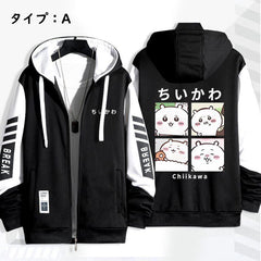 可愛いキャラ ゆるかわ ジャケット 日常 ユニセックス プリント カジュアル アウター