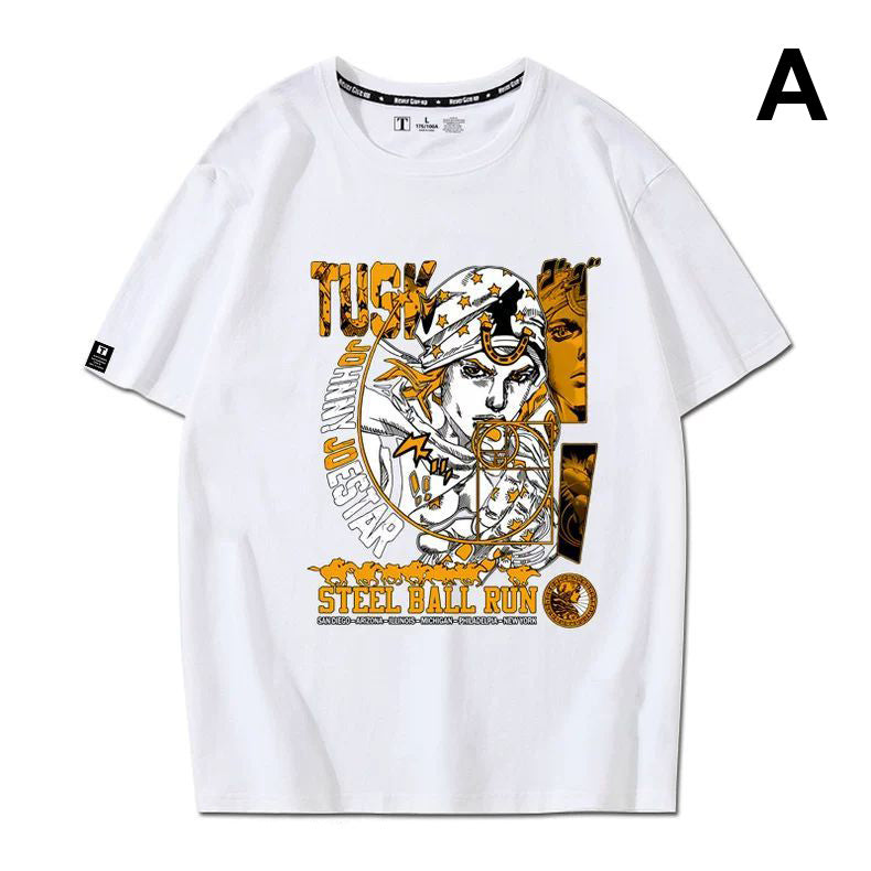 スタンド使い イラスト トップス ウエスタンレース ユニセックス 半袖 Ｔシャツ