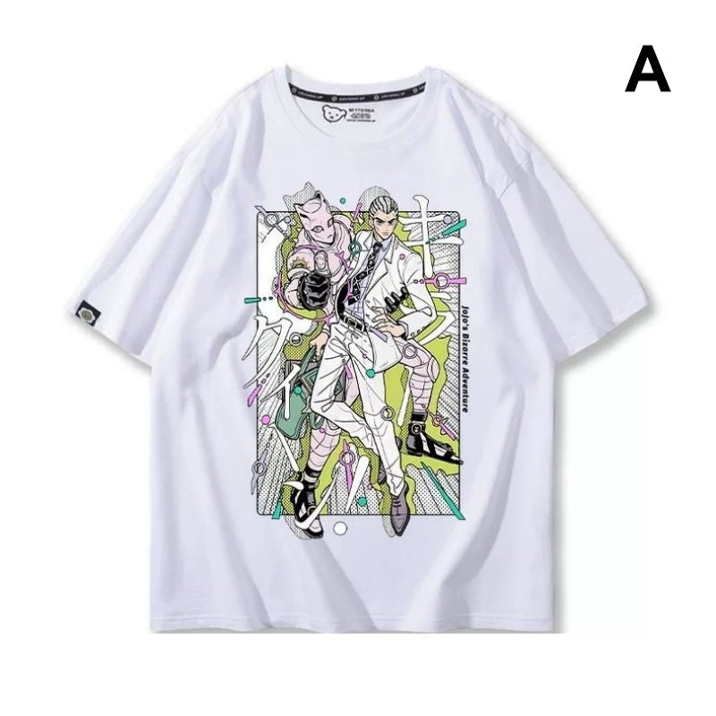 スタンド使い イラスト トップス スタンド展開デザイン  ユニセックス 半袖 Ｔシャツ その1