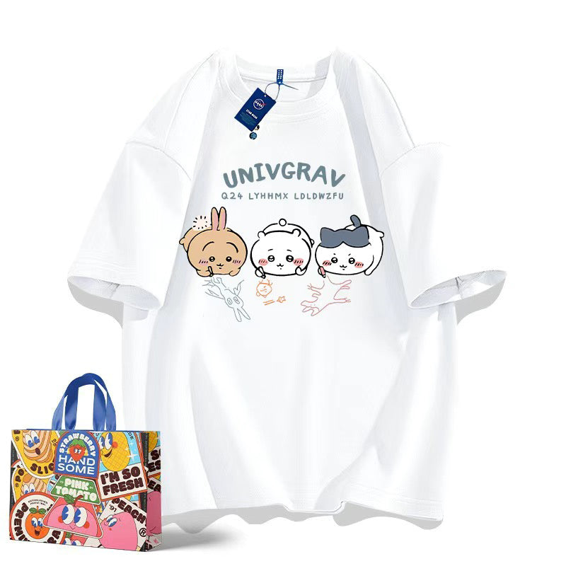 ちいかわシリーズ トップス 絵画 ユニセックス 半袖Ｔシャツ
