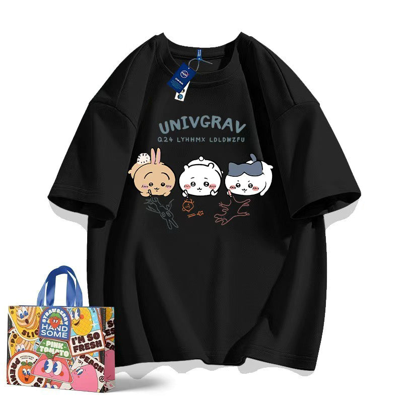 ちいかわシリーズ トップス 絵画 ユニセックス 半袖Ｔシャツ