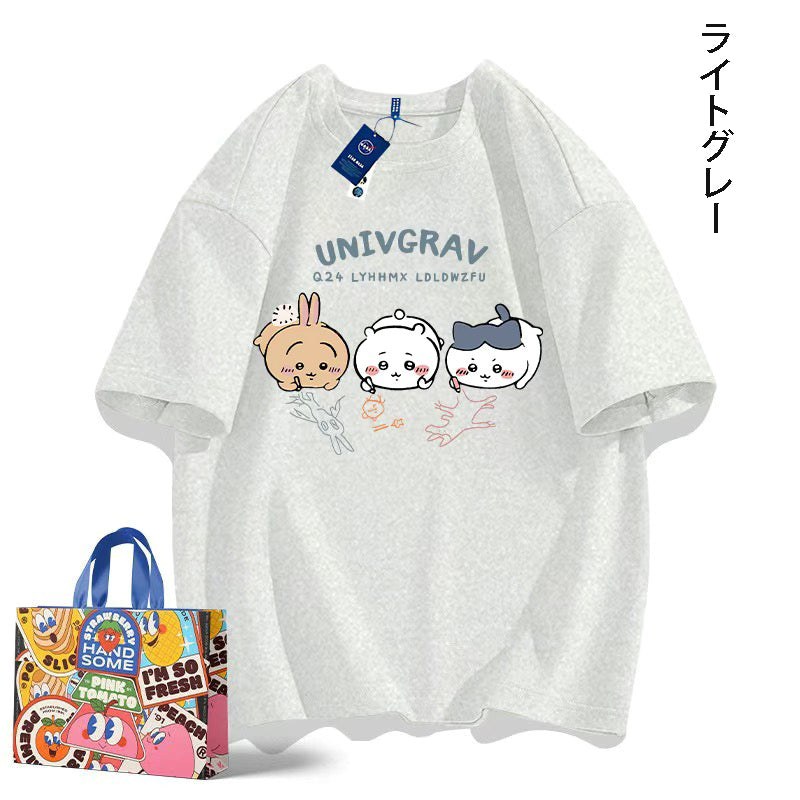 ちいかわシリーズ トップス 絵画 ユニセックス 半袖Ｔシャツ