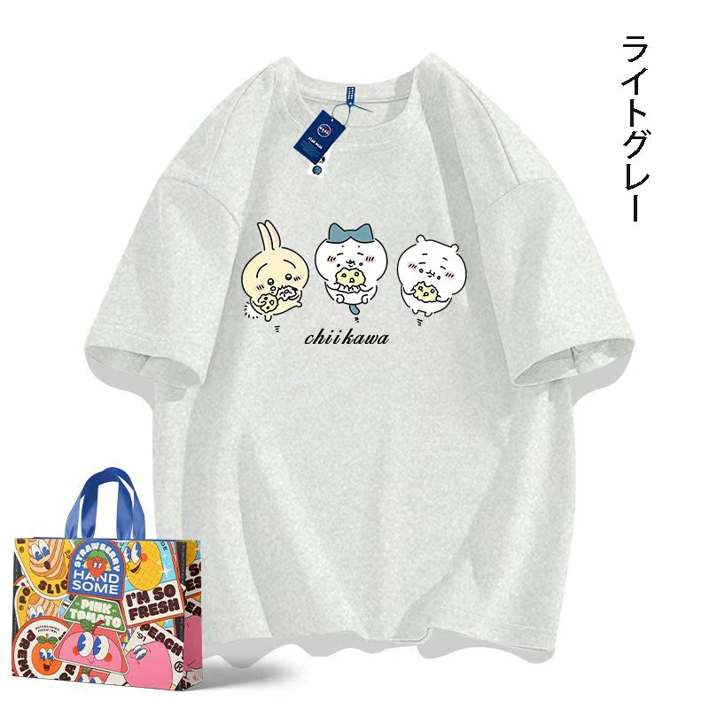 ちいかわシリーズ トップス クッキーを食べる ユニセックス 半袖Ｔシャツ