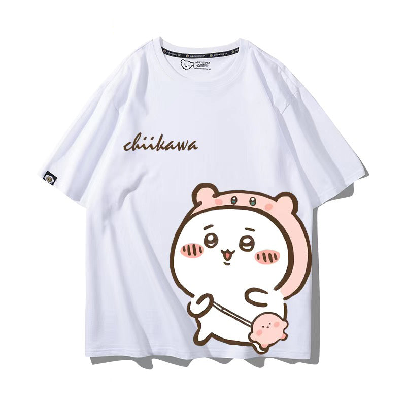 ちいかわシリーズ トップス ちいかわ キャラcosplay ‌ユニセックス 半袖Ｔシャツ
