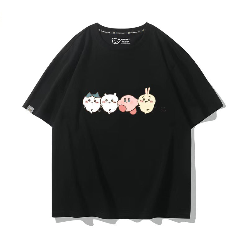 ちいかわシリーズ トップス キャラcosplay ‌ユニセックス 半袖Ｔシャツ