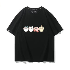 ちいかわシリーズ トップス キャラcosplay ‌ユニセックス 半袖Ｔシャツ