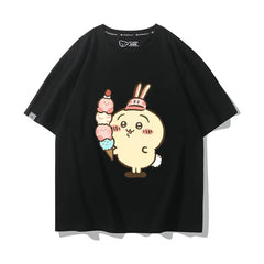 ちいかわシリーズ トップス うさぎ キャラcosplay ‌ユニセックス 半袖Ｔシャツ