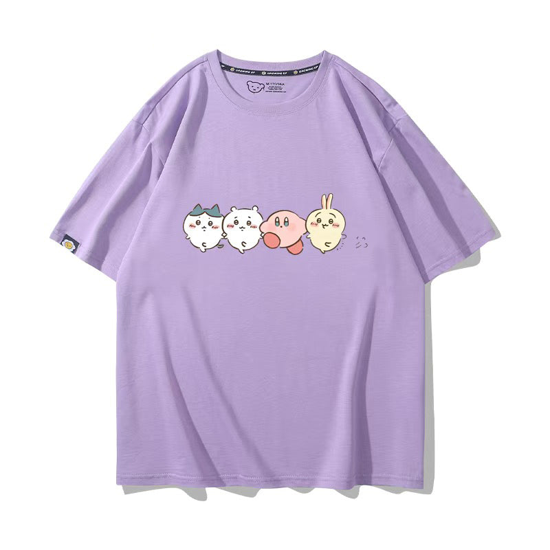 ちいかわシリーズ トップス キャラcosplay ‌ユニセックス 半袖Ｔシャツ
