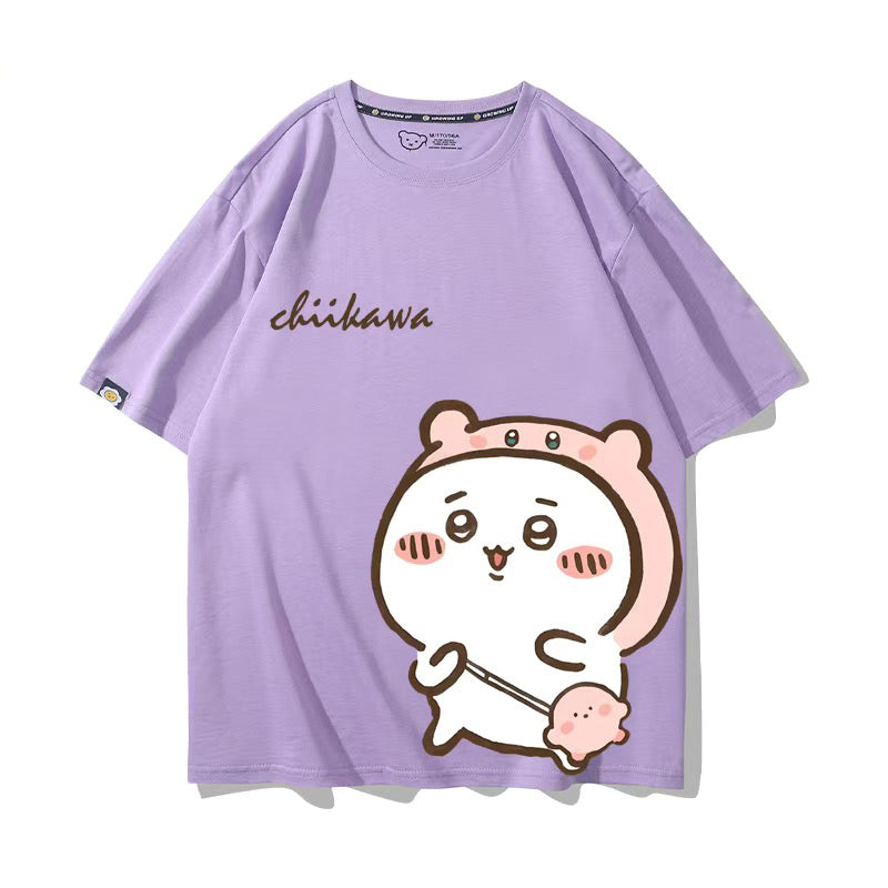ちいかわシリーズ トップス ちいかわ キャラcosplay ‌ユニセックス 半袖Ｔシャツ
