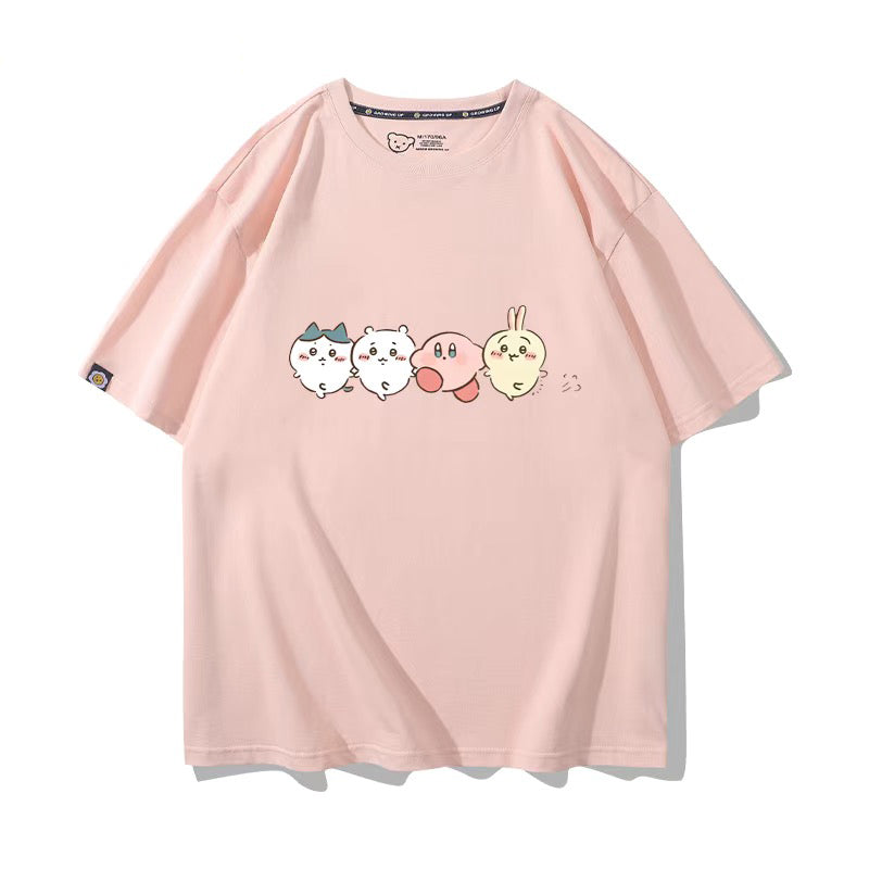 ちいかわシリーズ トップス キャラcosplay ‌ユニセックス 半袖Ｔシャツ