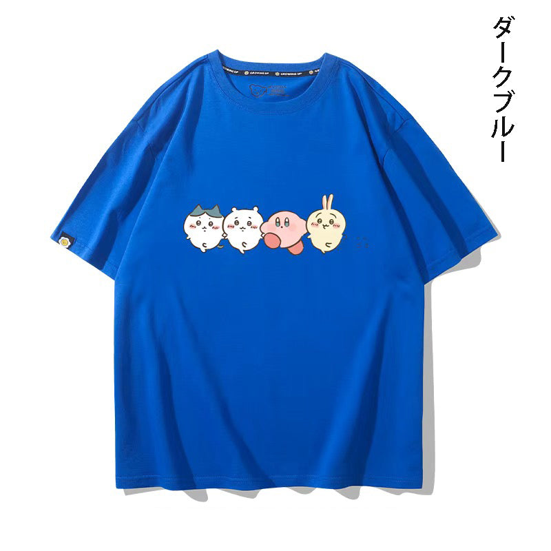 ちいかわシリーズ トップス キャラcosplay ‌ユニセックス 半袖Ｔシャツ