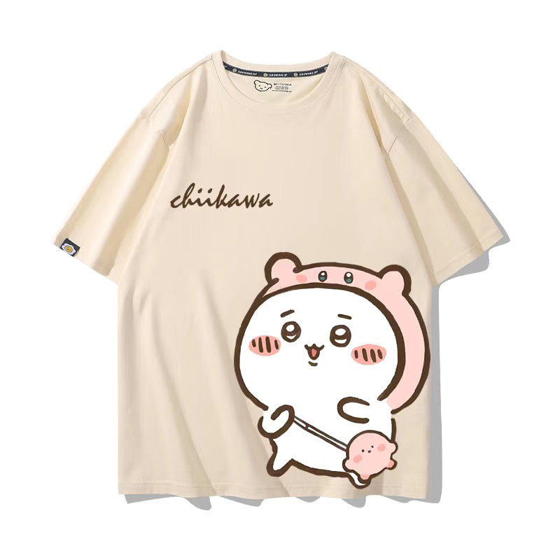 ちいかわシリーズ トップス ちいかわ キャラcosplay ‌ユニセックス 半袖Ｔシャツ