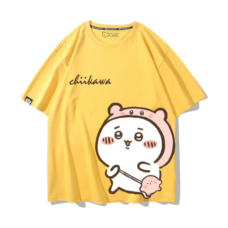 ちいかわシリーズ トップス ちいかわ キャラcosplay ‌ユニセックス 半袖Ｔシャツ
