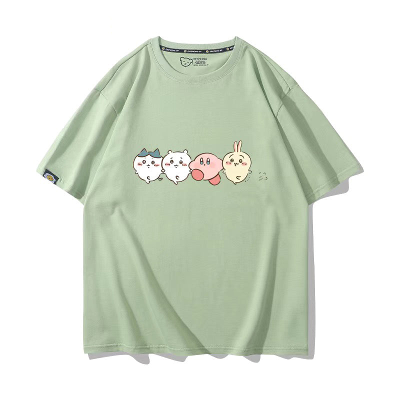 ちいかわシリーズ トップス キャラcosplay ‌ユニセックス 半袖Ｔシャツ
