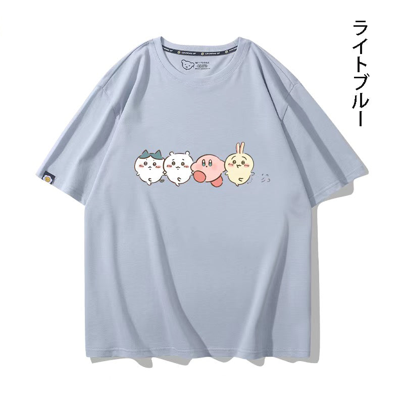 ちいかわシリーズ トップス キャラcosplay ‌ユニセックス 半袖Ｔシャツ
