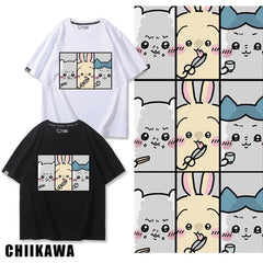 可愛いキャラ ゆるかわ トップス 食事 ユニセックス 半袖Ｔシャツ