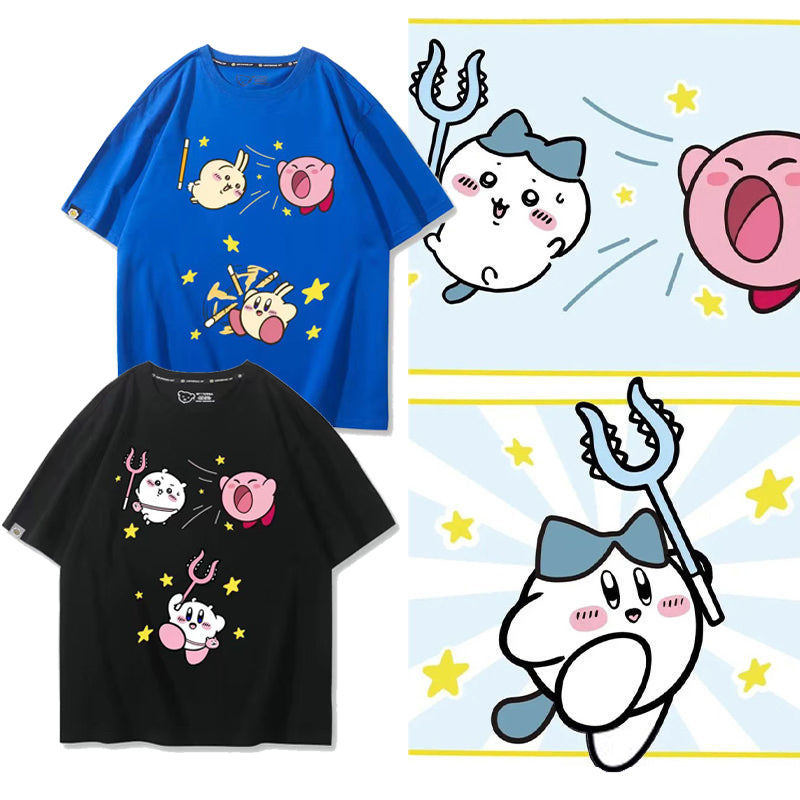 可愛いキャラ ゆるかわ トップス 遊ぶ ユニセックス 半袖Ｔシャツ