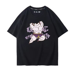 スタンド使い イラスト トップス 兄貴 Killer Queen ユニセックス 半袖 Ｔシャツ