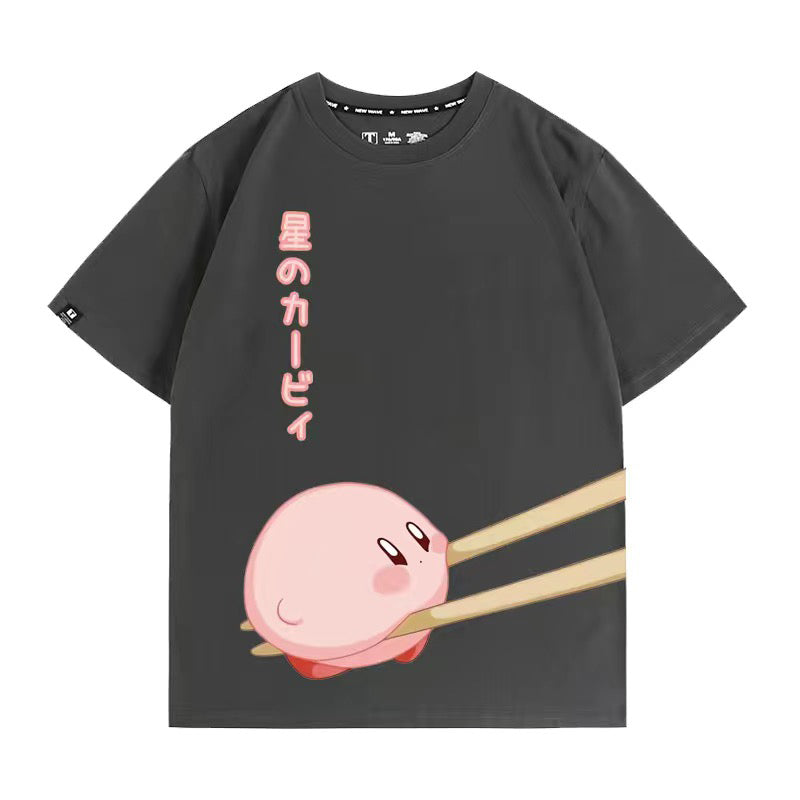キャラクターシリーズ トップス カービィとはし ユニセックス 半袖Ｔシャツ