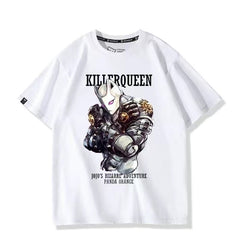 スタンド使い イラスト トップス  Killer Queen ユニセックス 半袖 Ｔシャツ