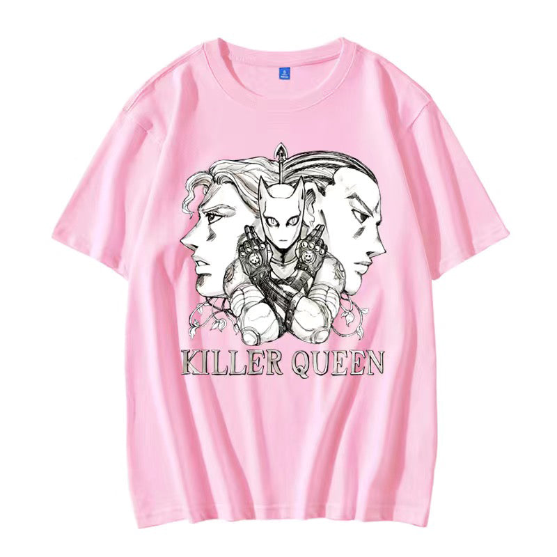 スタンド使い イラスト トップス  ヨシカゲとスタンド ユニセックス 半袖 Ｔシャツ