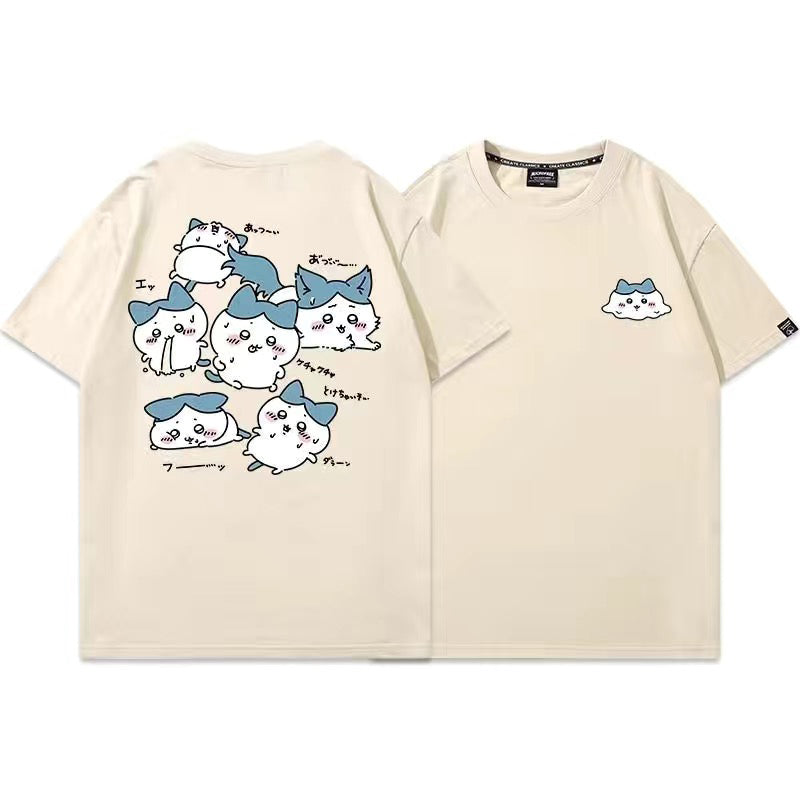 可愛いキャラ ゆるかわ トップス ハチの日常 ユニセックス 半袖Ｔシャツ