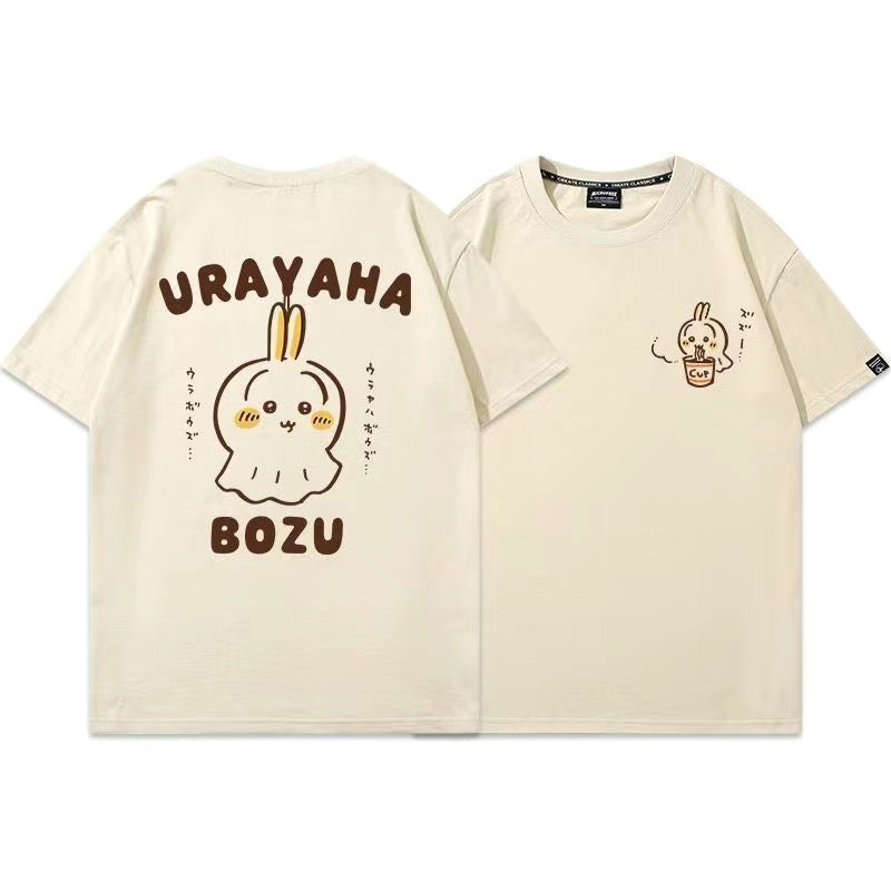 可愛いキャラ ゆるかわ トップス 晴雨人形 ユニセックス 半袖Ｔシャツ