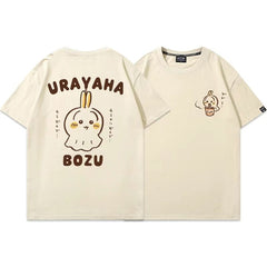 可愛いキャラ ゆるかわ トップス 晴雨人形 ユニセックス 半袖Ｔシャツ