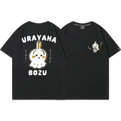 可愛いキャラ ゆるかわ トップス 晴雨人形 ユニセックス 半袖Ｔシャツ