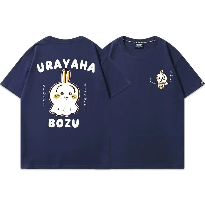 可愛いキャラ ゆるかわ トップス 晴雨人形 ユニセックス 半袖Ｔシャツ
