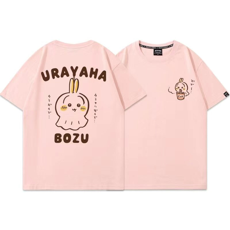 可愛いキャラ ゆるかわ トップス 晴雨人形 ユニセックス 半袖Ｔシャツ