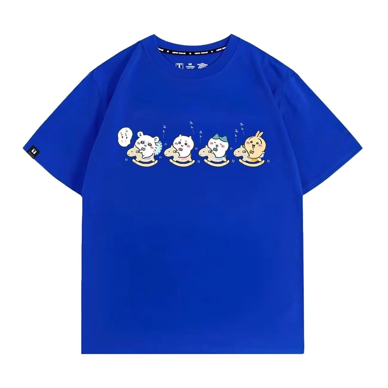 可愛いキャラ ゆるかわ トップス ロッキングホース ユニセックス 半袖Ｔシャツ