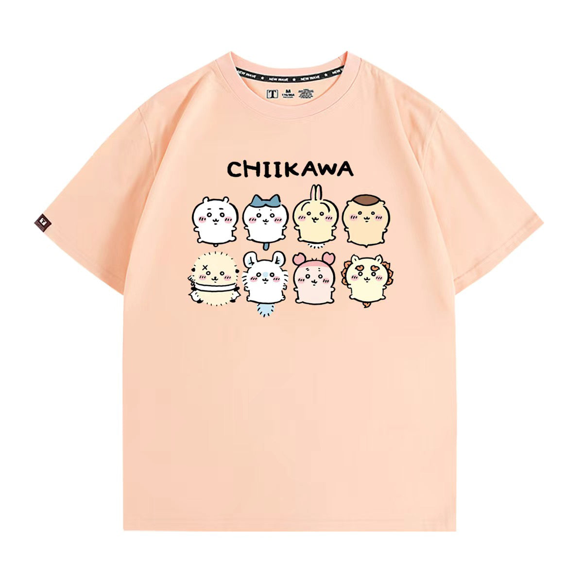 可愛いキャラ ゆるかわ トップス 家族写真 ユニセックス 半袖Ｔシャツ