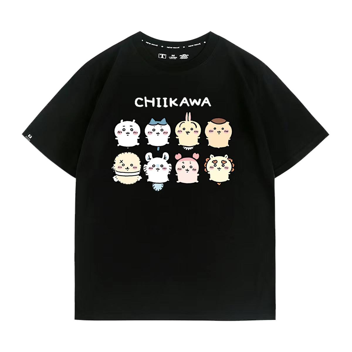 可愛いキャラ ゆるかわ トップス 家族写真 ユニセックス 半袖Ｔシャツ