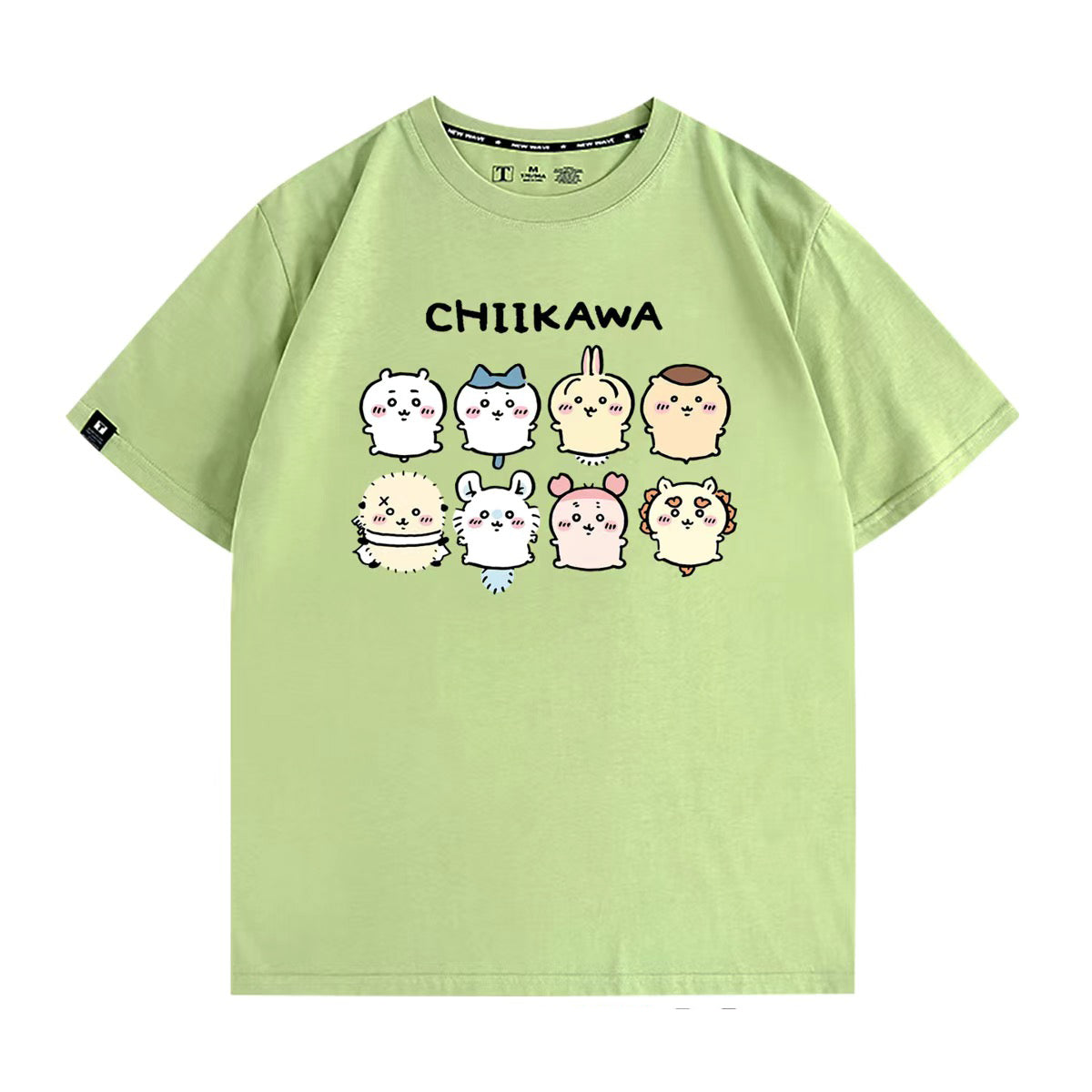 可愛いキャラ ゆるかわ トップス 家族写真 ユニセックス 半袖Ｔシャツ