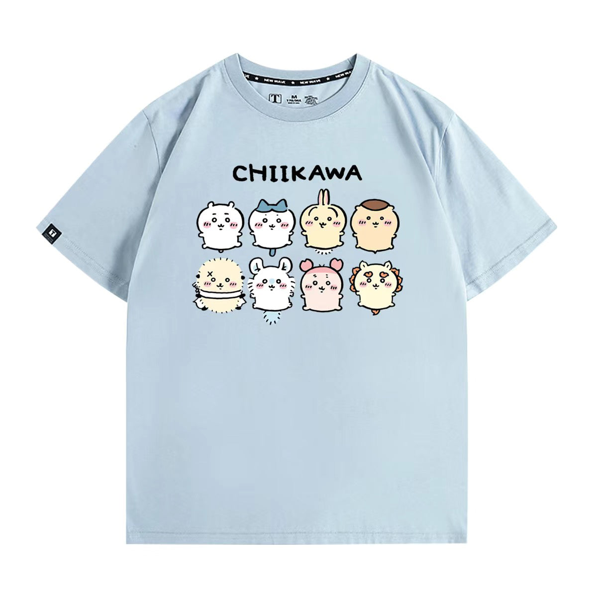 可愛いキャラ ゆるかわ トップス 家族写真 ユニセックス 半袖Ｔシャツ