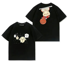 可愛いキャラ ゆるかわ トップス スラムダンク ユニセックス 半袖Ｔシャツ