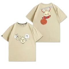 可愛いキャラ ゆるかわ トップス スラムダンク ユニセックス 半袖Ｔシャツ